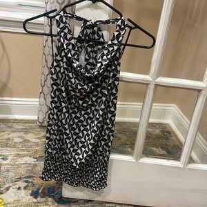Black and white halter top never worn.
